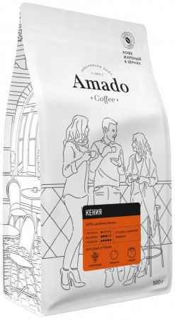 Кофе Amado "Кения", в зернах, 500 гр