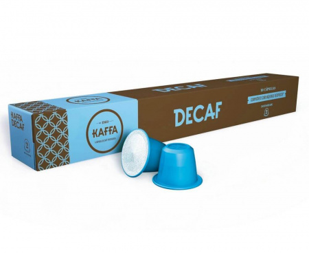 Кофе в капсулах Decaf, без кофеина, крепость 2, 10 капсул х 5.5 г, Kaffa