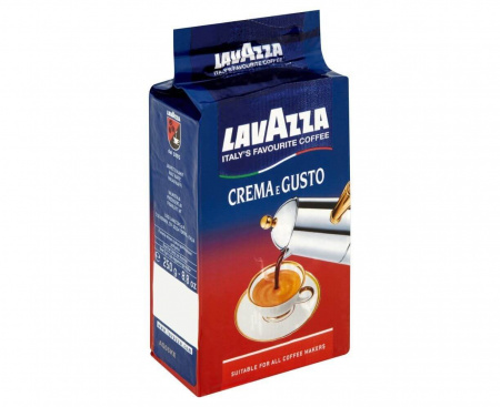 Молотый кофе Crema Gusto, 250 г, Lavazza