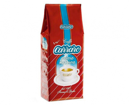 Кофе в зернах Primo Mattino, вак.уп. 1 кг, Carraro