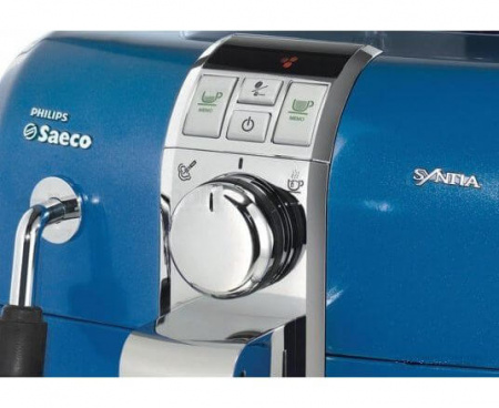 Кофемашина HD 8833/39(PHILIPS SAECO HD-8833/39), сине-серебристая, Saeco
