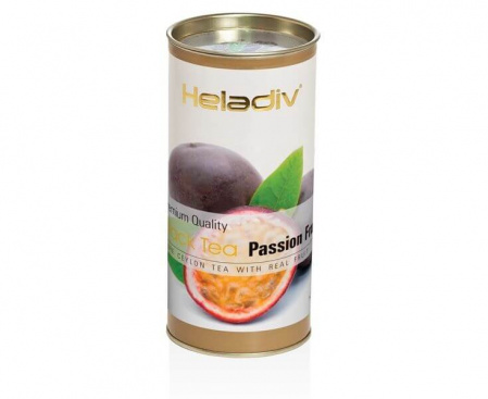 Чай черный листовой в тубе PASSION FRUIT, 100 г, Heladiv