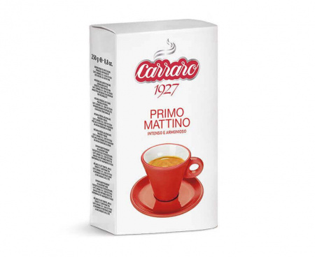 КОФЕ МОЛОТЫЙ PRIMO MATTINO, В/У 250 Г, CARRARO