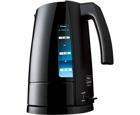 Чайник Aqua Vario, 1.7 л, черно-серебряный, Melitta