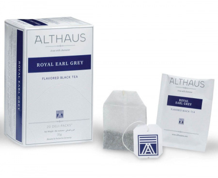 Чай черный ароматизированный Royal Earl Grey (Ройал Эрл Грей), 20 пак., Althaus