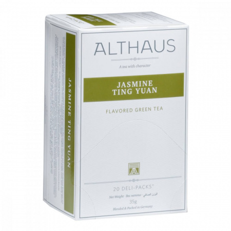 Чай Althaus "Jasminе Ting Yuan", зеленый с жасмином, 20 пакетиков