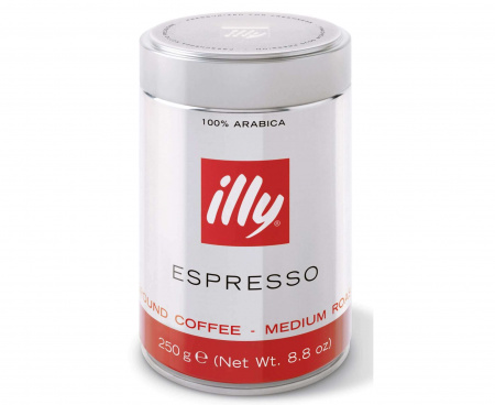Кофе молотый средней обжарки, 250 г, Illy