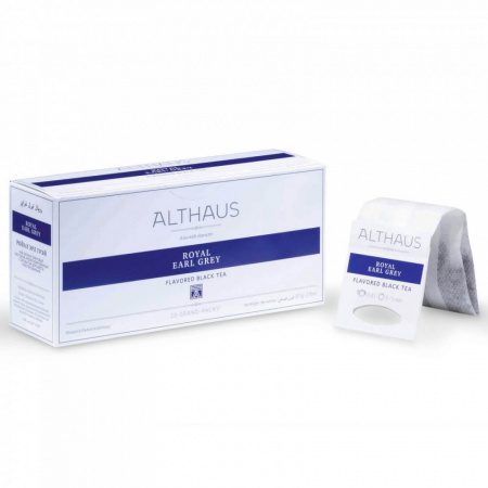 Чай Althaus "Royal Earl Grey", чёрный с добавками, 20 пакетиков Grand Pack