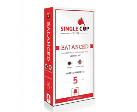 Кофе в капсулах Balanced, 10 шт., Singlecup