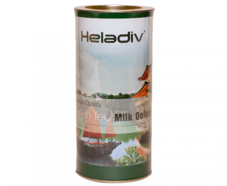 Чай зеленый листовой в тубе MILK OOLONG, 100 г, Heladiv