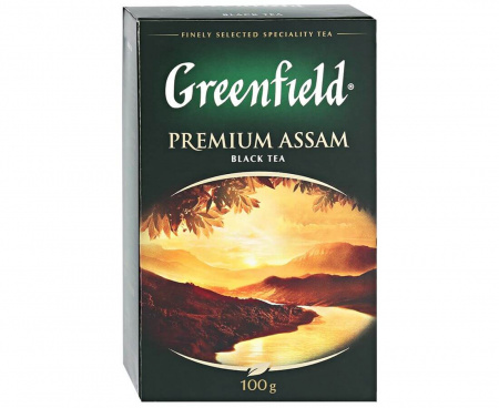 Чай черный листовой Premium Assam, 100 г, Greenfield