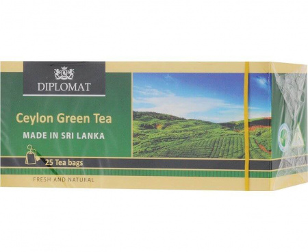 Чай зеленый классический Green Tea Classic Blend, 25 пакетиков, DIPLOMAT