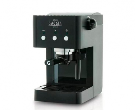 Кофеварка рожковая Gran Style black, черная, ABS-пластик, Gaggia