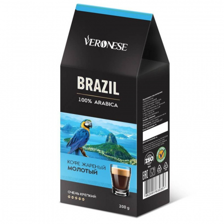 Кофе Veronese "Brazil", молотый, 200 гр