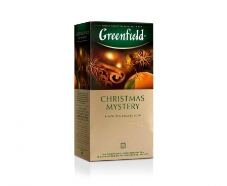 Чай черный Christmas Mystery, 25 пакетиков, Greenfield