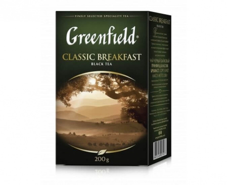Чай черный листовой Classic Breakfast, 200 г, Greenfield