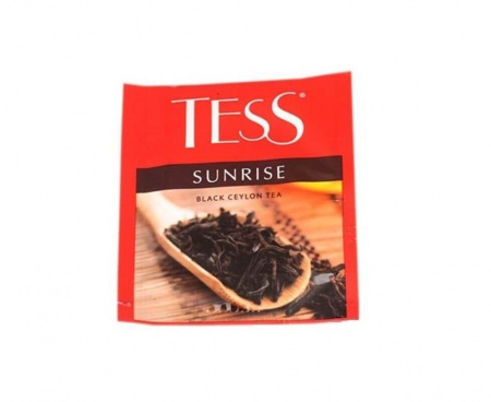 Чай черный Sunrise, 100 пакетиков, Tess