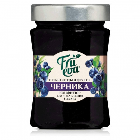 Конфитюр Frueva "Черника", 310 гр