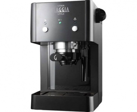 Кофеварка рожковая Gran Style black, черная, ABS-пластик, Gaggia