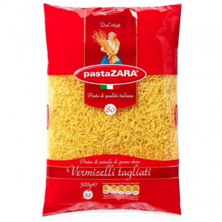 Макароны Pasta Zara "Вермишель № 80", 500 гр