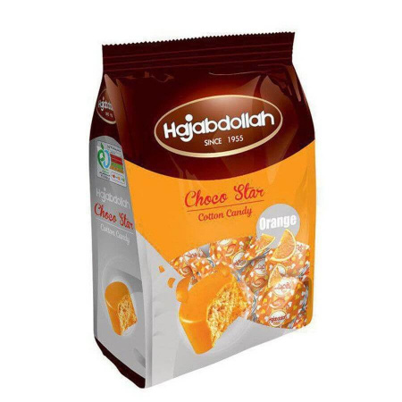 Конфеты из пишманье Hajabdollah "Choco Star со вкусом апельсина", во фруктовой глазури, 180 гр