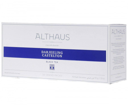 Чай черный для чайника Darjeeling Castelton (Даржилинг Кастелтон), 20 пак., GRAND PACKS, ALTHAUS