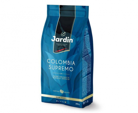 Кофе в зернах Colombia Supremo, 250 г, Jardin