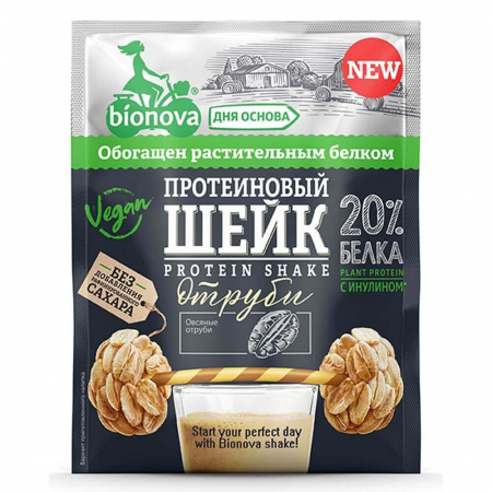 Протеиновый шейк Bionova "С отрубями", 25 гр
