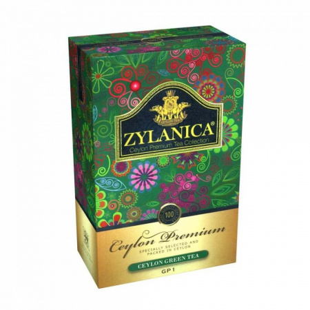 Чай Zylanica Ceylon Premium, зелёный листовой, GP1, 100 гр