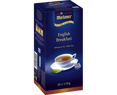 Чай черный пакетированный Английский завтрак, 25х1.75 г, Messmer