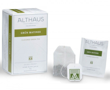 Чай зеленый Grun Matinee (Грюн Матинэ), 20 пак., Althaus