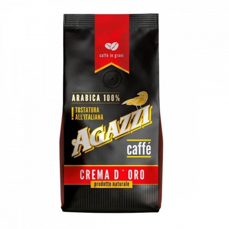 Кофе Agazzi "Crema D'ORO", в зёрнах, 200 гр