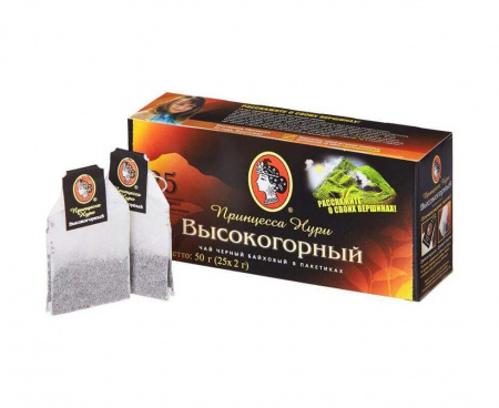 Чай черный Высокогорный, 25 пакетиков, Принцесса Нури