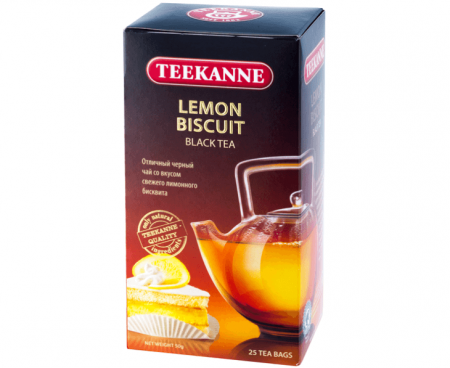 Чай Lemon Biscuit, 25 пакетиков * 2 г, TEEKANNE