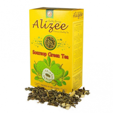 Чай Alizee "Soursop Green Tea", зеленый листовой, 100 гр