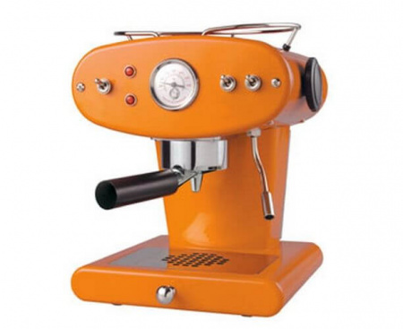 Кофеварка рожковая Francis Francis X1, оранжевая, Illy