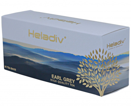 Чай черный Earl Grey, 25 пакетиков, Heladiv