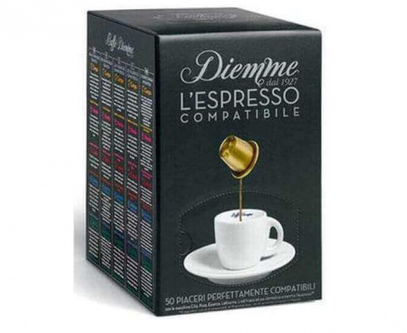 Кофе в капсулах L`espresso Cuore, 50 капсул (для Nespresso), Diemme
