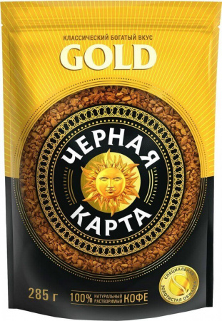 Кофе Черная Карта, "Gold", растворимый, 285 гр
