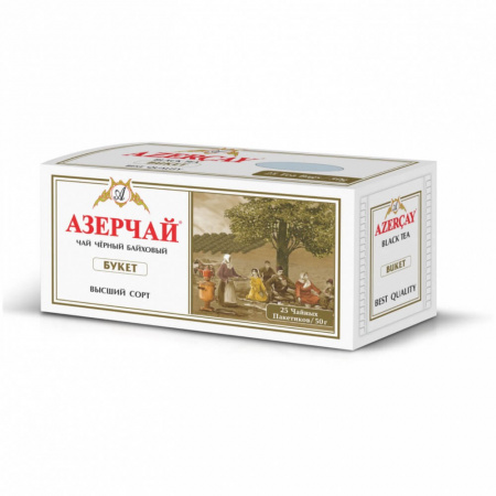 Чай Азерчай "Букет", черный, 25 пакетиков