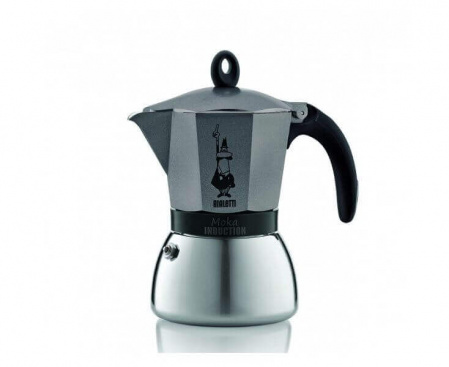 Гейзерная кофеварка MOKA INDUZIONE на 6 чашек 300 мл, антрацит, Bialetti