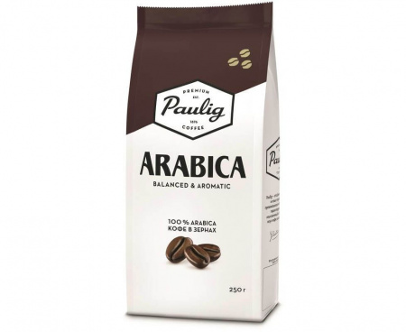 Кофе в зернах Arabica, 250 г, Paulig