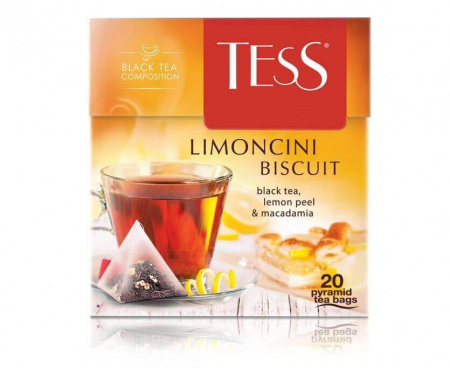Чай фруктовый Limoncini Biscuit, 20 пирамидок, Tess