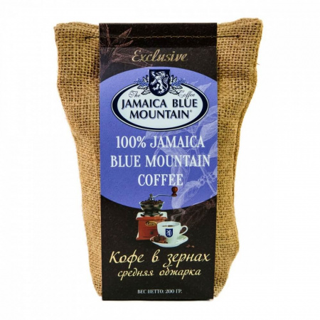 Кофе Jamaica Blue Mountain, в зернах, 200 гр