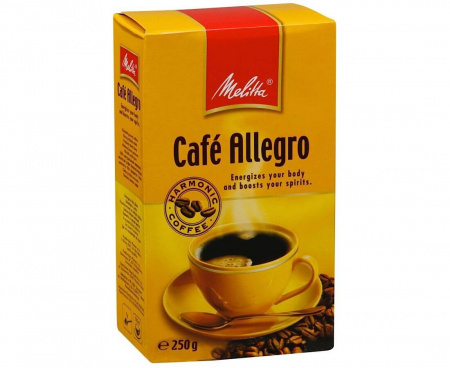 КОФЕ МОЛОТЫЙ ЖАРЕНЫЙ ALLEGRO, 250 Г, MELITTA