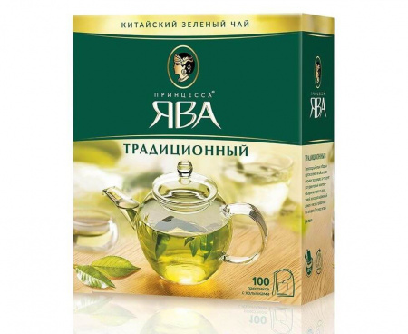 Чай зеленый Традиционный, 100 пакетиков, Принцесса Ява