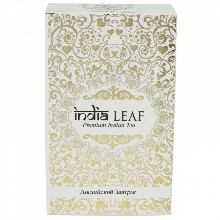 Чай India leaf "Английский завтрак", черный среднелистовой, 200 гр