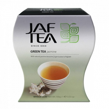 Чай Jaf Tea "Green Jasmine", зеленый с жасмином, 100 гр