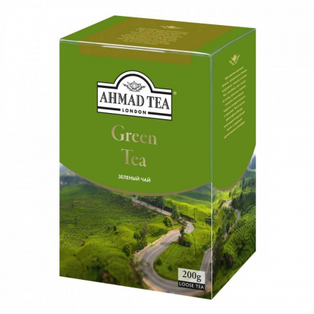 Чай Ahmad "Green Tea", зелёный, листовой, 200 гр