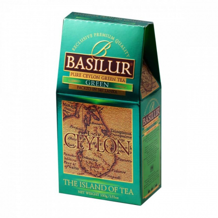 Чай Basilur "Остров - Зеленый",  зеленый листовой, 100 гр